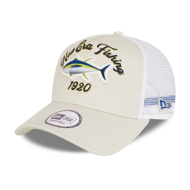 Gorras New Era Truckers Creme - New Era Fishing Stone 69420GPLO